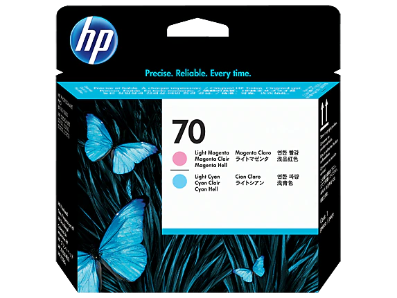 HP 70 Light Magenta and Light Cyan DesignJet Printhead, C9405A