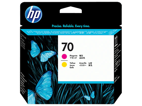HP 70 Magenta and Yellow DesignJet Printhead, C9406A