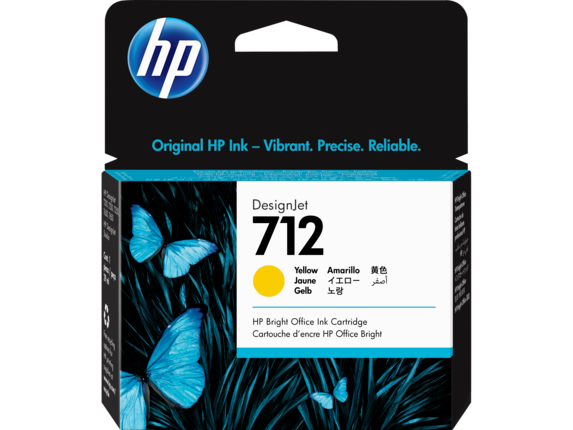 HP 712 29ml Yellow DesignJet Ink Cartridge