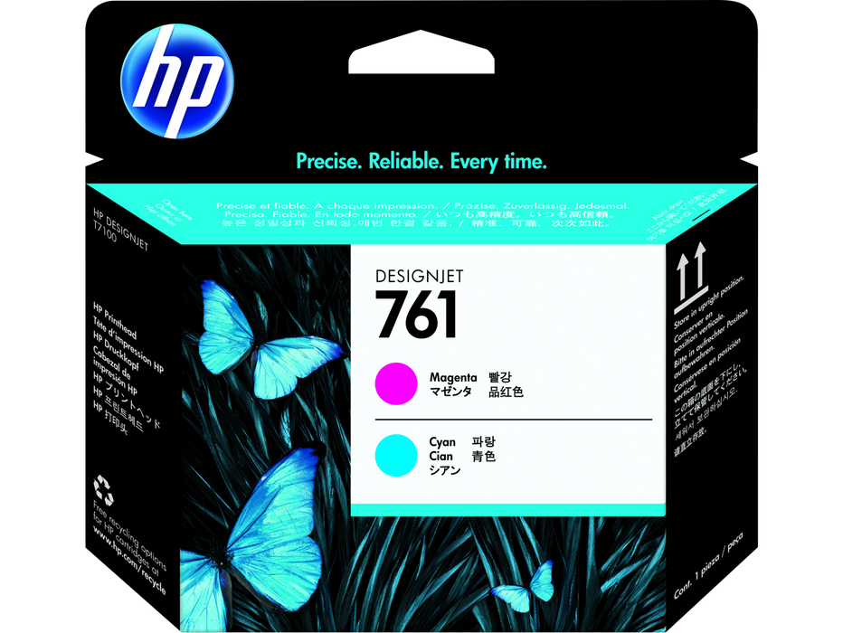 HP 761 Magenta/Cyan DesignJet Printhead