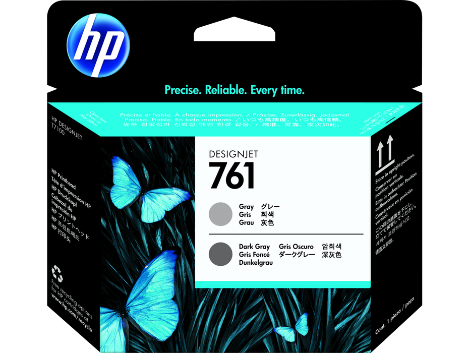 HP 761 Gray/Dark Gray DesignJet Printhead