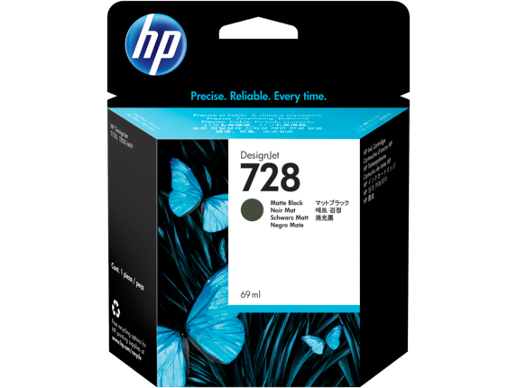 HP 728 69-ml Matte Black DesignJet Ink Cartridge (DISCONTINUED)