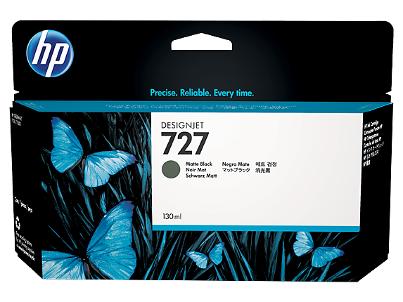 HP 727 130-ml Matte Black DesignJet Ink Cartridge