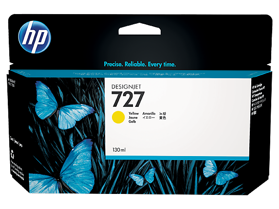 HP 727 130-ml Yellow DesignJet Ink Cartridge