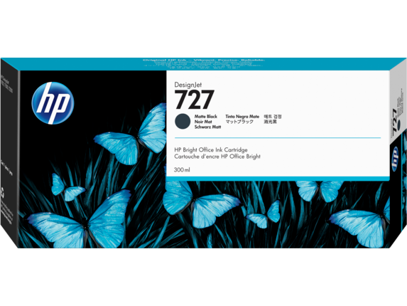 HP 727 300-ml Matte Black DesignJet Ink Cartridge
