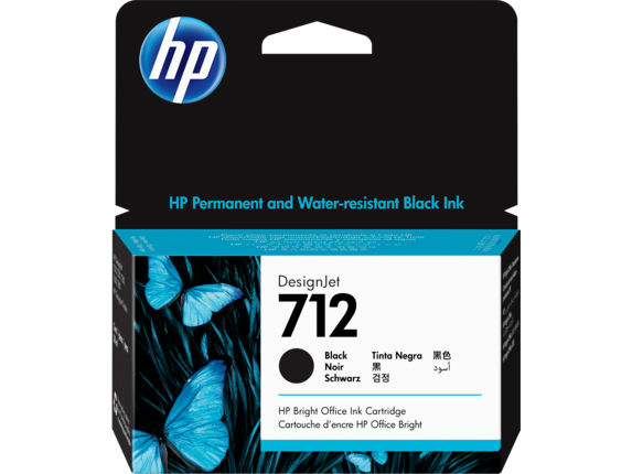 HP 712 38ml Black DesignJet Ink Cartridge