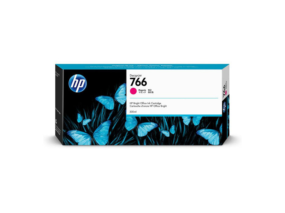 HP 766 300-ml Magenta DesignJet Ink Cartridge, P2V90A