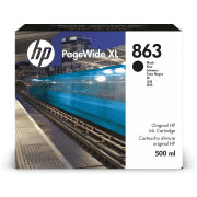 HP 863 500-ml PageWide XL Black High Capacity Ink Cartridge (Original)