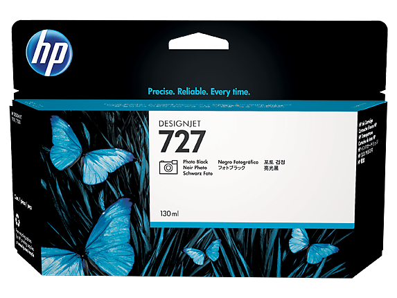 HP 727 130-ml Photo Black DesignJet Ink Cartridge